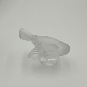 Lalique France Vintage Crystal Moineau Coquet Sculpture